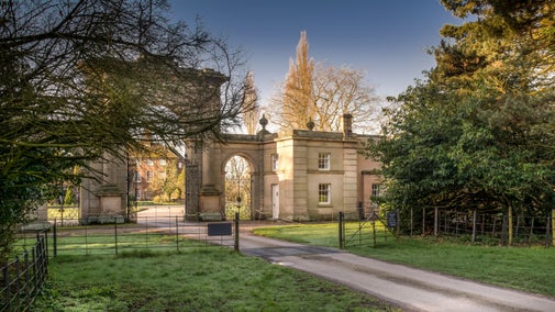 The exterior of Attingham West Lodge, Shropshire